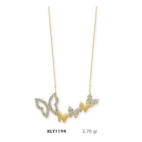 Harem Altın KLY1194 14 Ayar Altın Kelebek Kolye