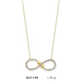 Harem Altın KLY1198 14 Ayar Altın Sonsuz Kalp Kolye