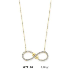 Harem Altın KLY1198 14 Ayar Altın Sonsuz Kalp Kolye