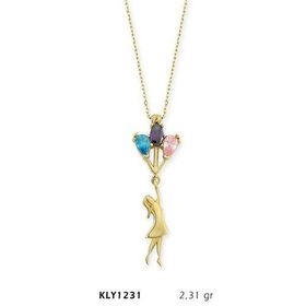 Harem Altın KLY1231 14 Ayar Altın Balonlu Kız Kolye
