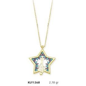 Harem Altın KLY1268 14 Ayar Altın Sol Anahtarlı Yıldız Kolye