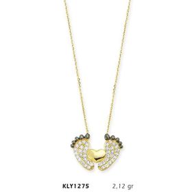 Harem Altın KLY1275 14 Ayar Altın Bebek Ayağı Kolye