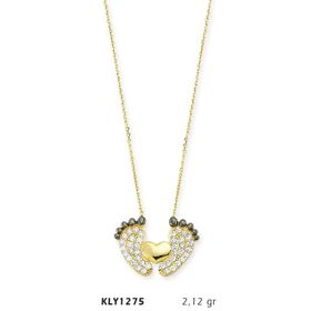 Harem Altın KLY1275 14 Ayar Altın Bebek Ayağı Kolye