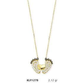 Harem Altın KLY1275 14 Ayar Altın Bebek Ayağı Kolye