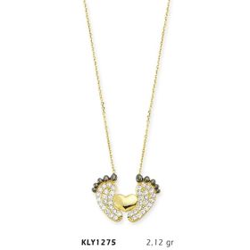 Harem Altın KLY1275 14 Ayar Altın Bebek Ayağı Kolye