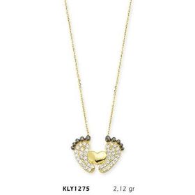 Harem Altın KLY1275 14 Ayar Altın Bebek Ayağı Kolye