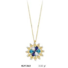 Harem Altın KLY1363 14 Ayar Altın Çiçek Kolye