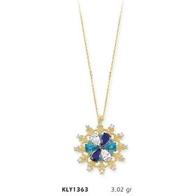 Harem Altın KLY1363 14 Ayar Altın Çiçek Kolye