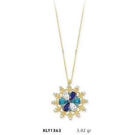Harem Altın KLY1363 14 Ayar Altın Çiçek Kolye