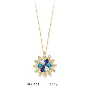 Harem Altın KLY1363 14 Ayar Altın Çiçek Kolye