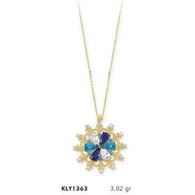 Harem Altın KLY1363 14 Ayar Altın Çiçek Kolye