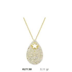 Harem Altın KLY138 14 Ayar Altın Yıldız Damla Kolye