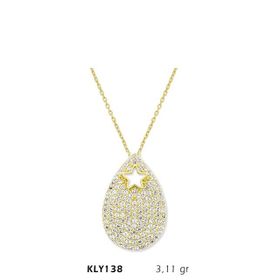 Harem Altın KLY138 14 Ayar Altın Yıldız Damla Kolye