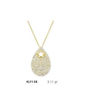 Harem Altın KLY138 14 Ayar Altın Yıldız Damla Kolye