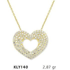 Harem Altın KLY140 14 Ayar Altın Kalp Kolye