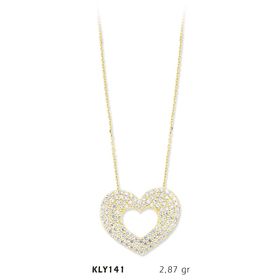 Harem Altın KLY141 14 Ayar Altın Kalp Kolye