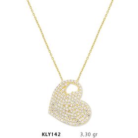 Harem Altın KLY142 14 Ayar Altın Kalp Kolye
