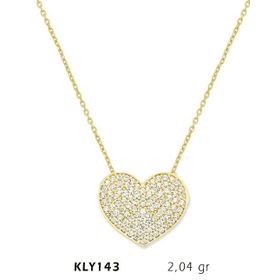 Harem Altın KLY143 14 Ayar Altın Kalp Kolye