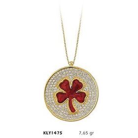 Harem Altın KLY1475 14 Ayar Altın Yonca Kolye