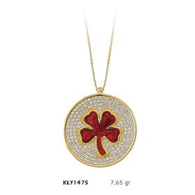 Harem Altın KLY1475 14 Ayar Altın Yonca Kolye