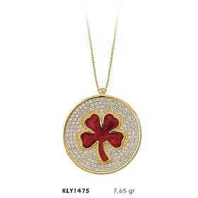 Harem Altın KLY1475 14 Ayar Altın Yonca Kolye