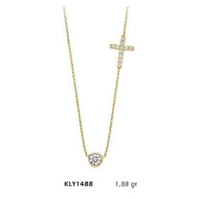 Harem Altın KLY1488 14 Ayar Haç Altın Kolye