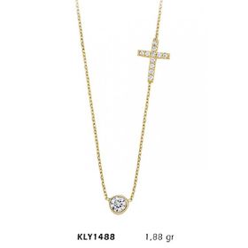 Harem Altın KLY1488 14 Ayar Haç Altın Kolye