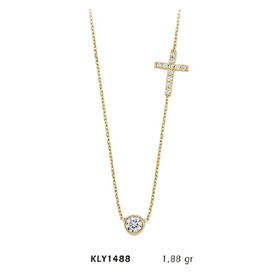 Harem Altın KLY1488 14 Ayar Haç Altın Kolye