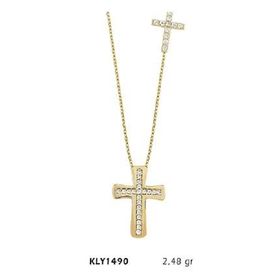 Harem Altın KLY1490 14 Ayar Haç Altın Kolye
