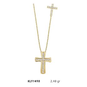 Harem Altın KLY1490 14 Ayar Haç Altın Kolye