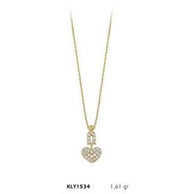 Harem Altın KLY1534 14 Ayar Altın Kalp Kolye