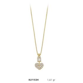 Harem Altın KLY1534 14 Ayar Altın Kalp Kolye