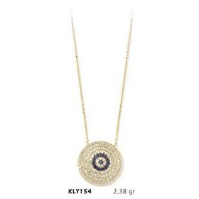 Harem Altın KLY154 14 Ayar Altın Nazar Boncuğu Kolye