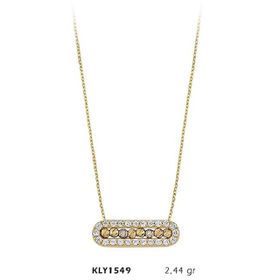 Harem Altın KLY1549 14 Ayar Altın Sıralı Top Kolye