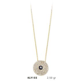 Harem Altın KLY155 14 Ayar Altın Nazar Boncuğu Kolye