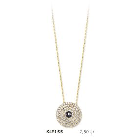 Harem Altın KLY155 14 Ayar Altın Nazar Boncuğu Kolye
