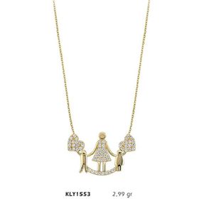 Harem Altın KLY1553 14 Ayar Altın Anne Çocuk Kolye