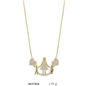 Harem Altın KLY1553 14 Ayar Altın Anne Çocuk Kolye