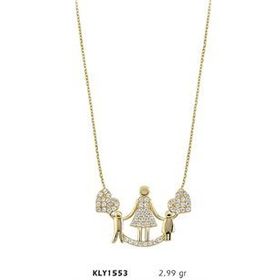 Harem Altın KLY1553 14 Ayar Altın Anne Çocuk Kolye