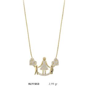 Harem Altın KLY1553 14 Ayar Altın Anne Çocuk Kolye