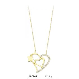 Harem Altın KLY164 14 Ayar Altın Kalp Kolye