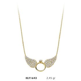 Harem Altın KLY1643 14 Ayar Altın Kanatlı Yüzük Kolye