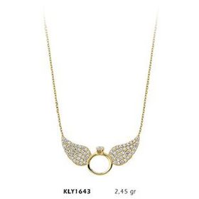 Harem Altın KLY1643 14 Ayar Altın Kanatlı Yüzük Kolye