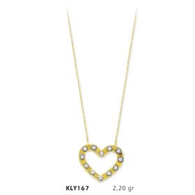 Harem Altın KLY167 14 Ayar Altın Kalp Kolye