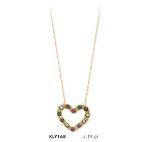 Harem Altın KLY168 14 Ayar Altın Kalp Kolye