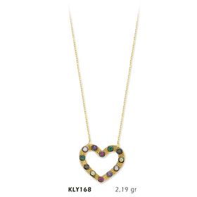 Harem Altın KLY168 14 Ayar Altın Kalp Kolye