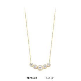 Harem Altın KLY1698 14 Ayar Beştaş Kolye