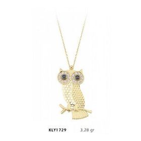 Harem Altın KLY1729 14 Ayar Altın Baykuş Kolye