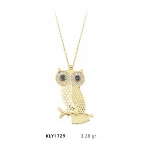Harem Altın KLY1729 14 Ayar Altın Baykuş Kolye