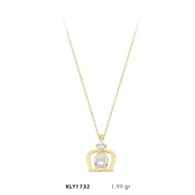 Harem Altın KLY1732 14 Ayar Tektaş Kavuk Kolye